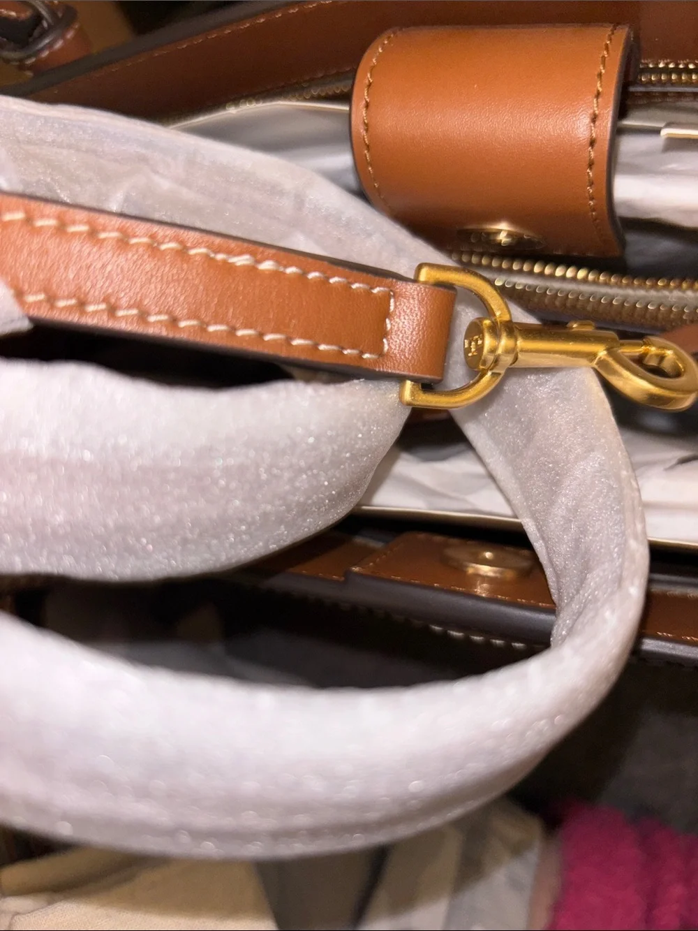 Tory Burch Tan and Cream Woven Tote